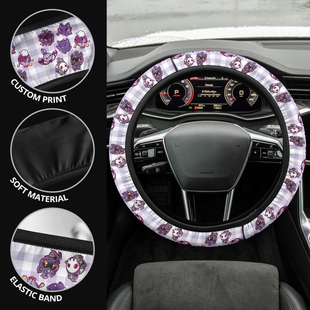 Ghost Caro Car Steering Wheel Cover