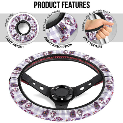Ghost Caro Car Steering Wheel Cover