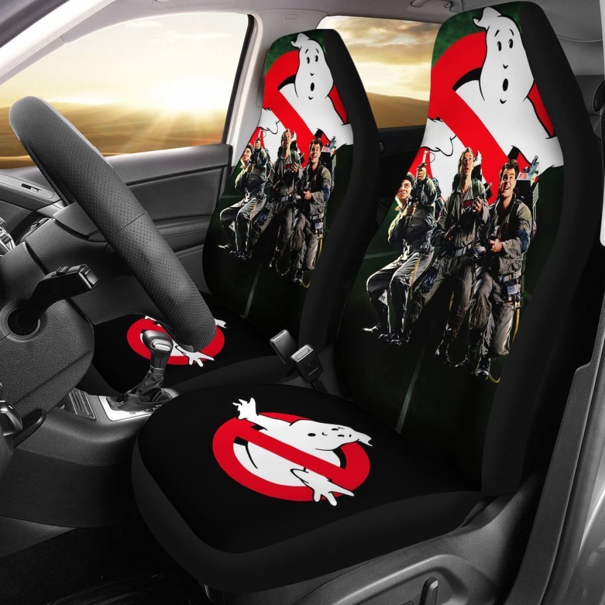 Ghostbuster 1984 Squad Car Seat Covers Universal Fit 225721