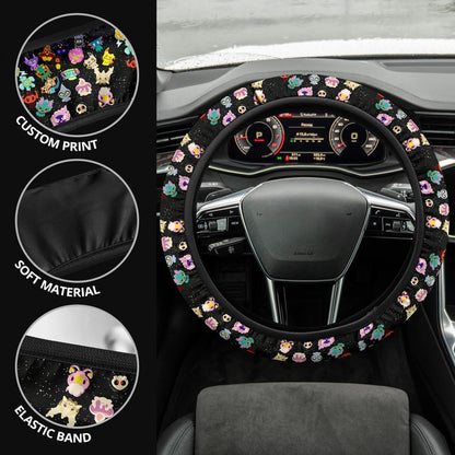 Ghosties 2 Car Steering Wheel Cover