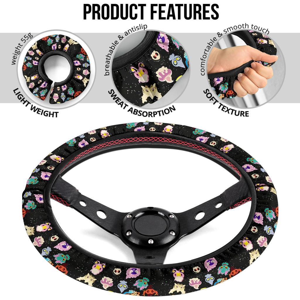 Ghosties 2 Car Steering Wheel Cover
