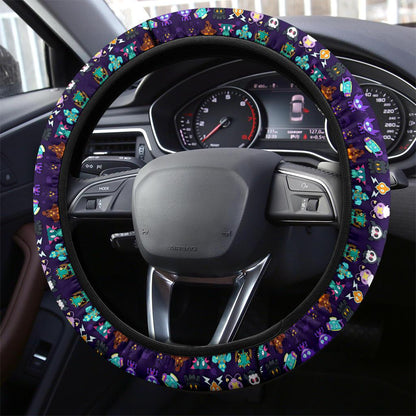 Ghosties Car Steering Wheel Cover