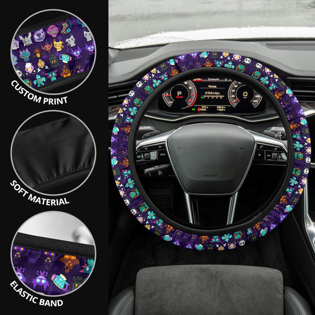 Ghosties Car Steering Wheel Cover