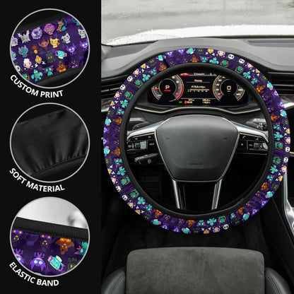 Ghosties Car Steering Wheel Cover