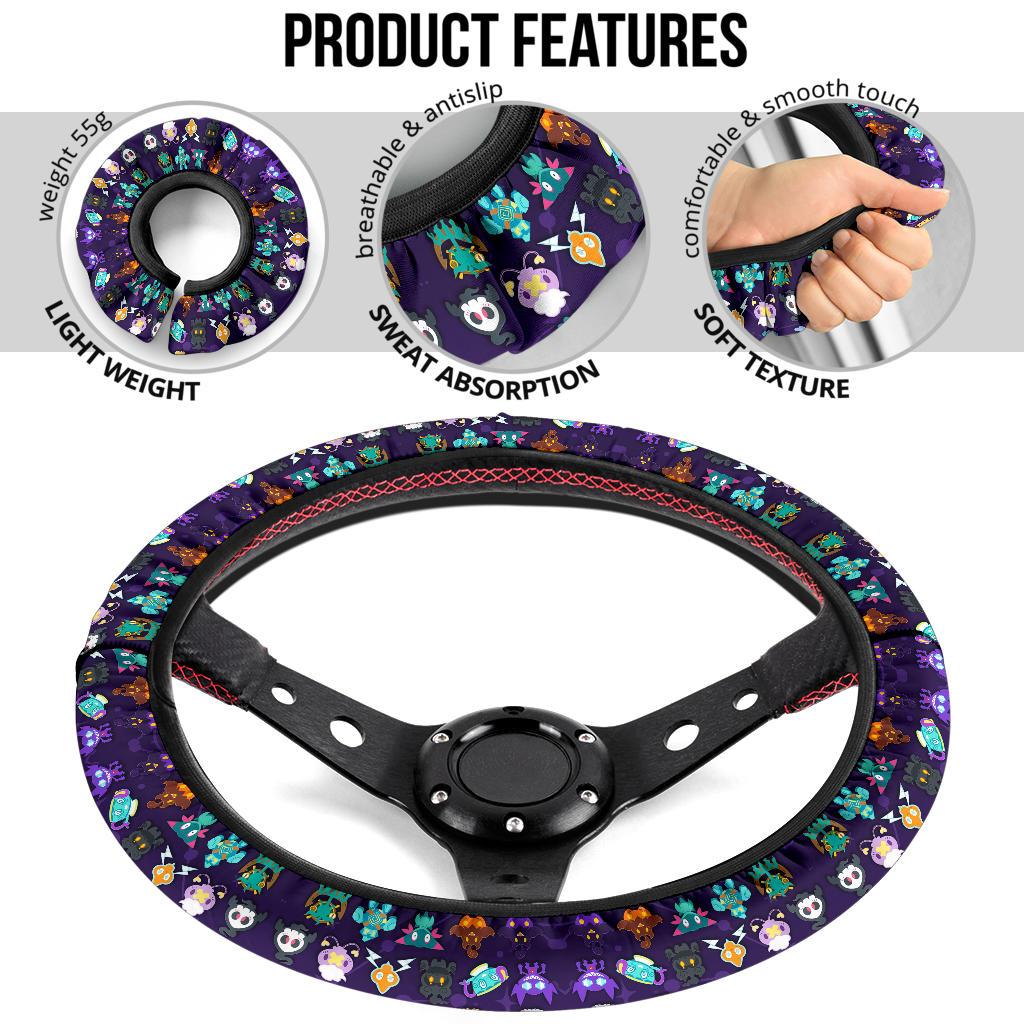 Ghosties Car Steering Wheel Cover
