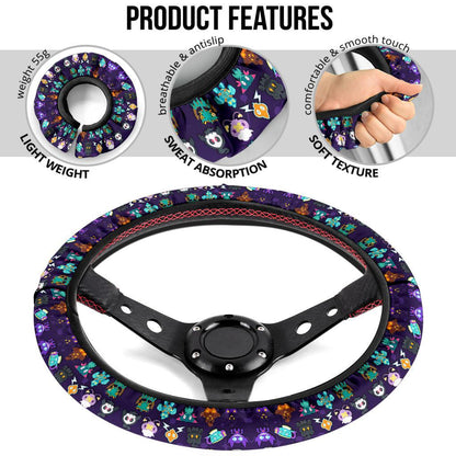 Ghosties Car Steering Wheel Cover