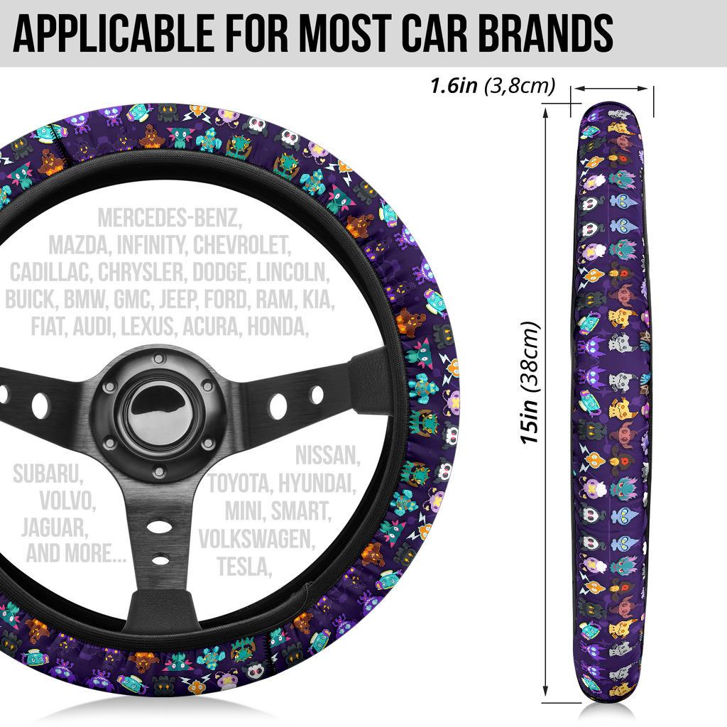 Ghosties Car Steering Wheel Cover