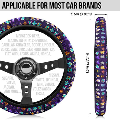 Ghosties Car Steering Wheel Cover