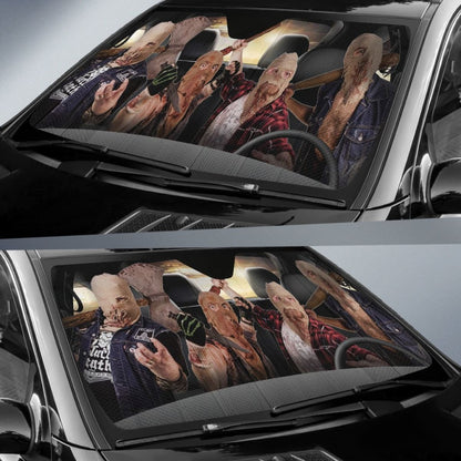Ghoul Band Car Auto Sun Shade Funny Gift For Metal Rock Fan Universal Fit 174503