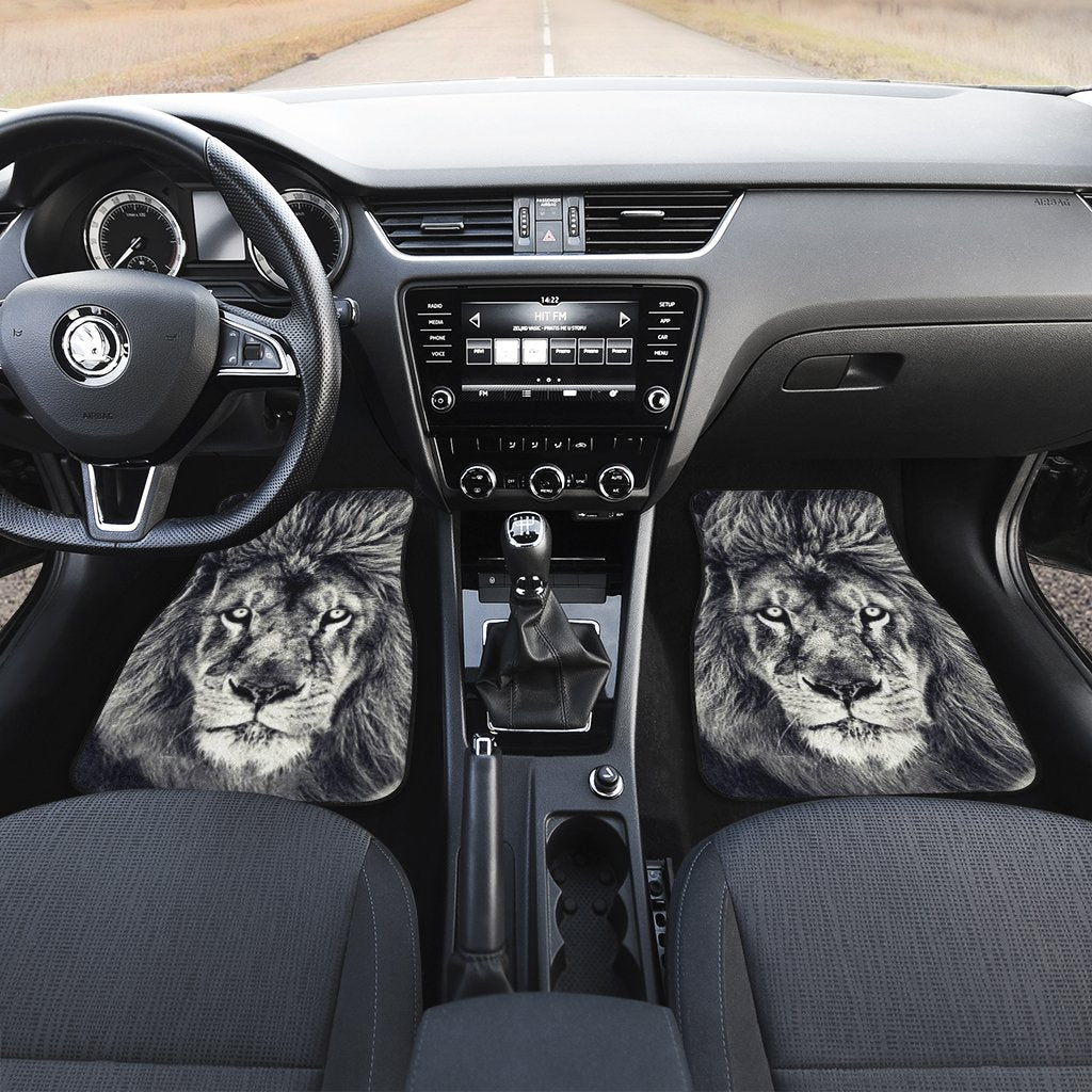 Gift For Dad Coolest Gray Lion Car Floor Mats Custom Car Accessories Gift Idea For Dad