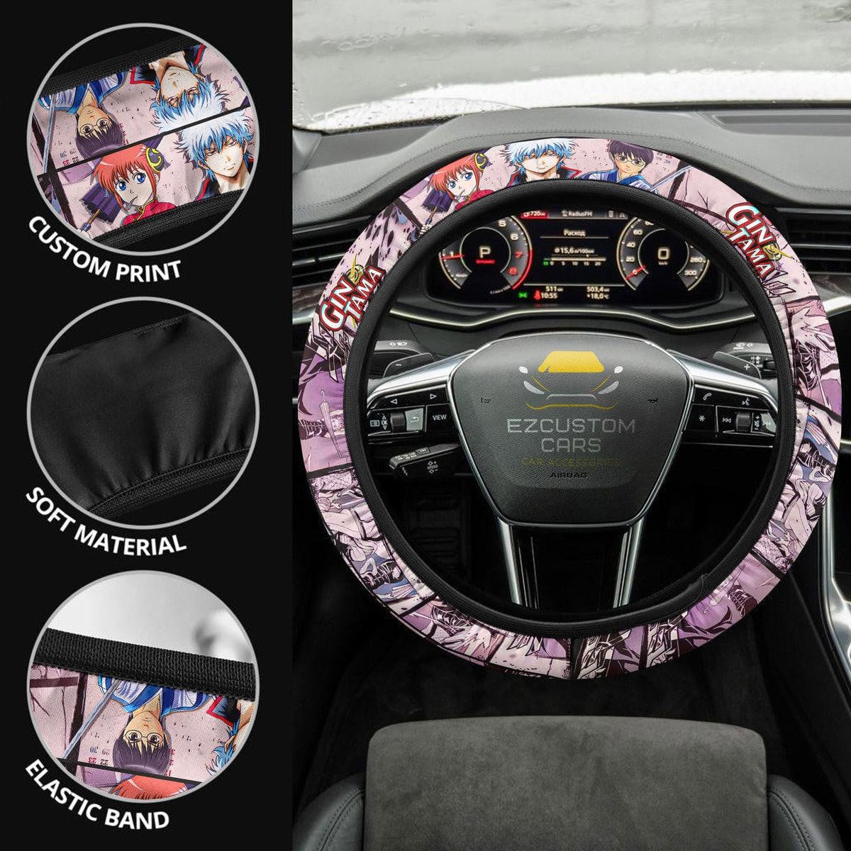 Gintama Anime Steering Wheel Cover