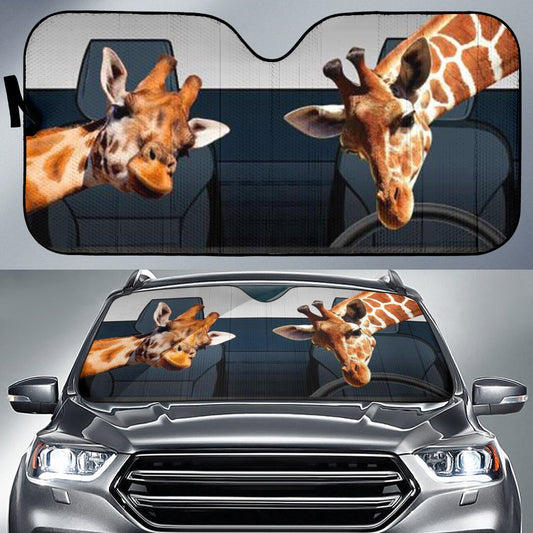 Giraffe  Car Auto Sun Shades Windshield Accessories Decor Gift