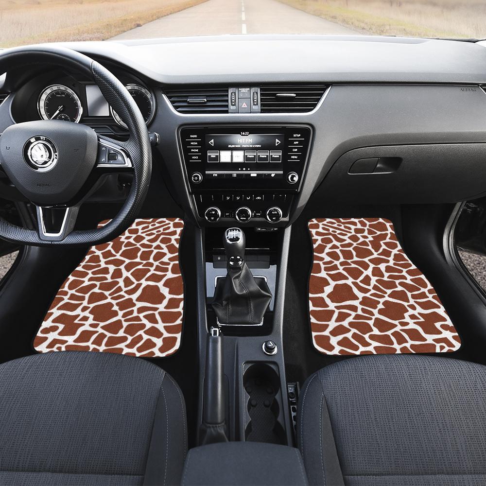 Giraffe Car Floor Mats Printed Custom Animal Skin Car Accessories