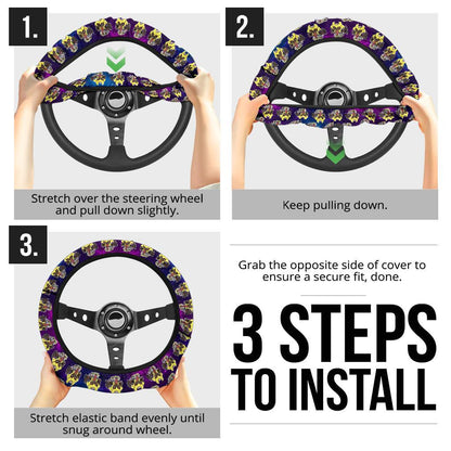 Giratina Anime Custom Car Steering Wheel Cover