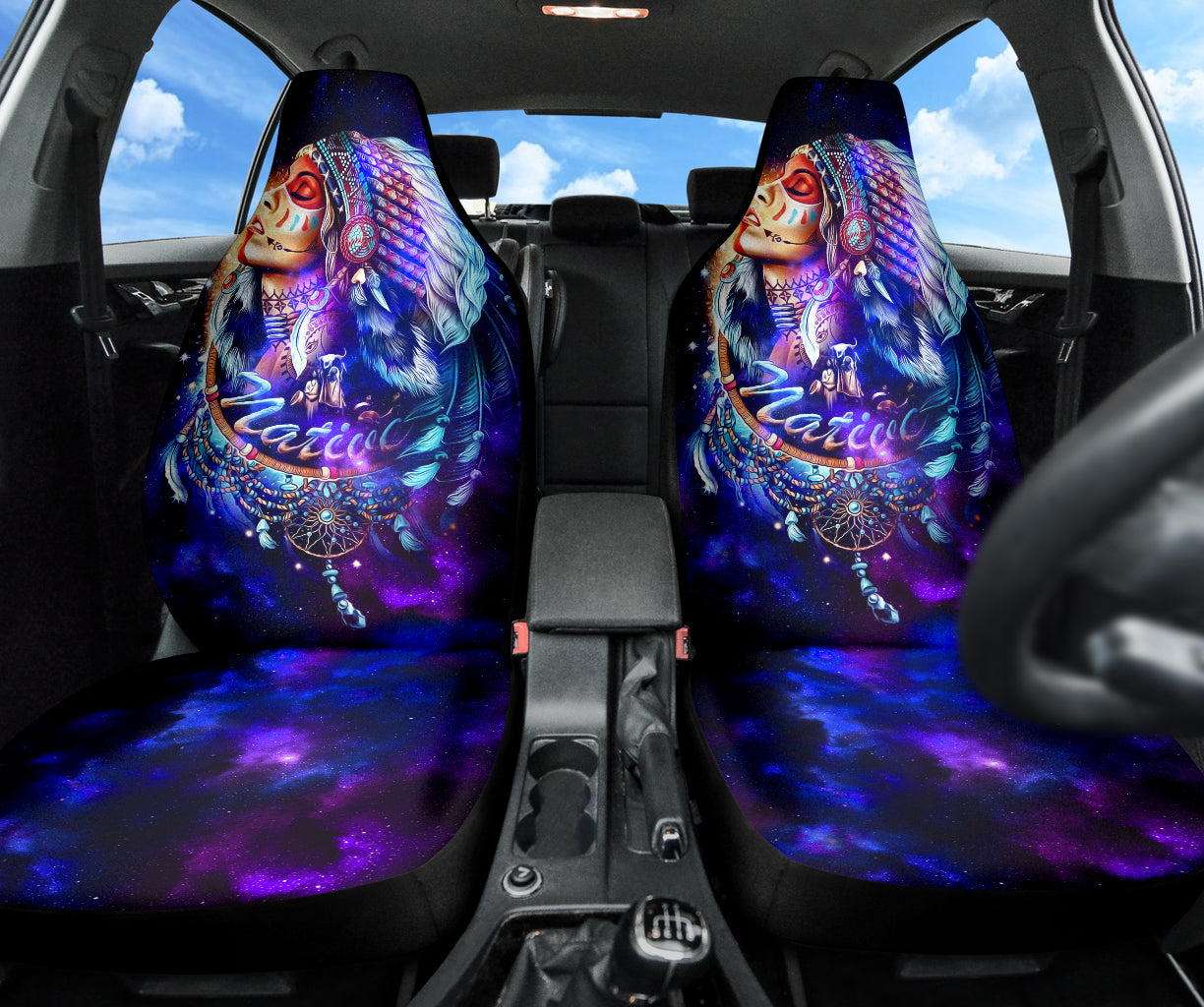 Girl Native American Car Seat Covers Car Accessories Ci220419-06