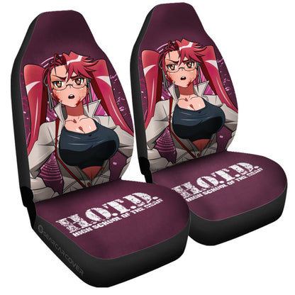 Girl Saya Takagi Car Seat Covers Custom High School Of The Dead Car Accessories