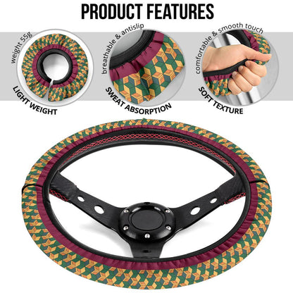 Giyu Tomioka Demon Slayer Anime Car Steering Wheel Cover 1