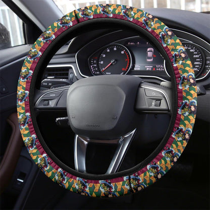 Giyu Tomioka Demon Slayer Anime Car Steering Wheel Cover 5