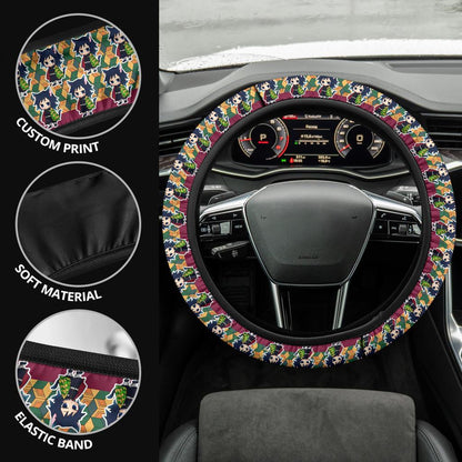 Giyu Tomioka Demon Slayer Anime Car Steering Wheel Cover 6