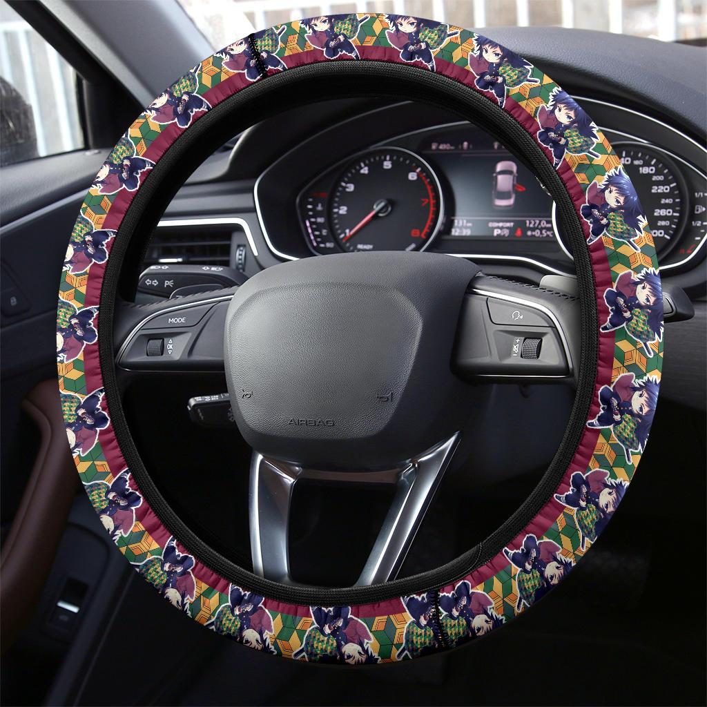Giyu Tomioka Demon Slayer Anime Car Steering Wheel Cover 7