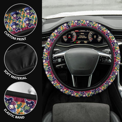Giyu Tomioka Demon Slayer Anime Car Steering Wheel Cover 7