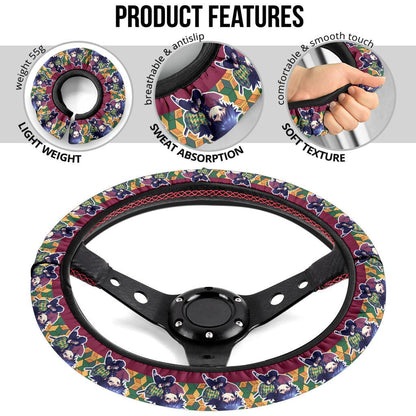 Giyu Tomioka Demon Slayer Anime Car Steering Wheel Cover 7