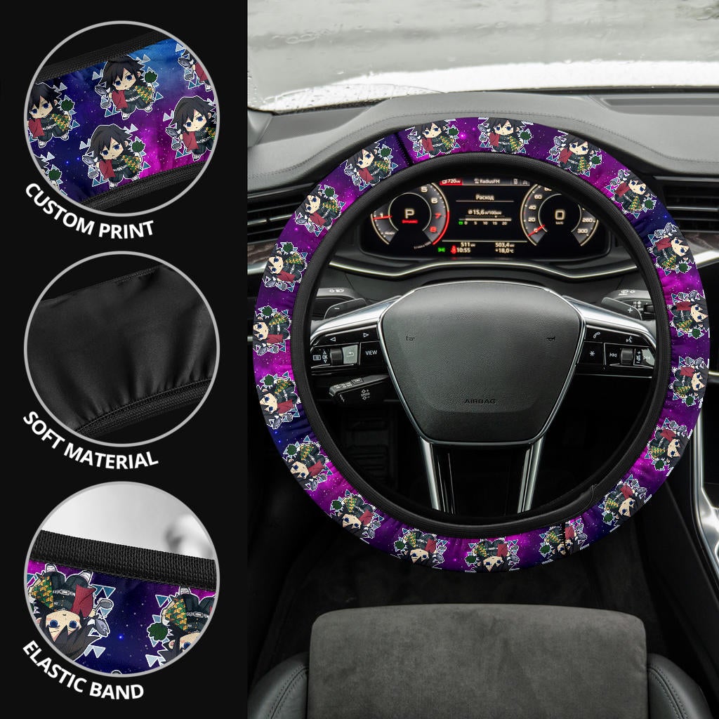 Giyu Tomioka Demon Slayer Anime Premium Custom Car Steering Wheel Cover 1