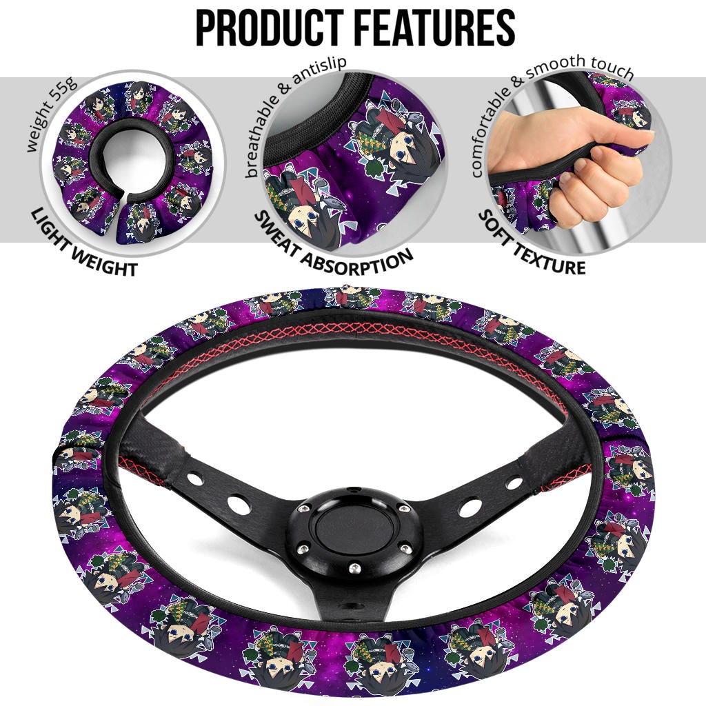 Giyu Tomioka Demon Slayer Anime Premium Custom Car Steering Wheel Cover 1