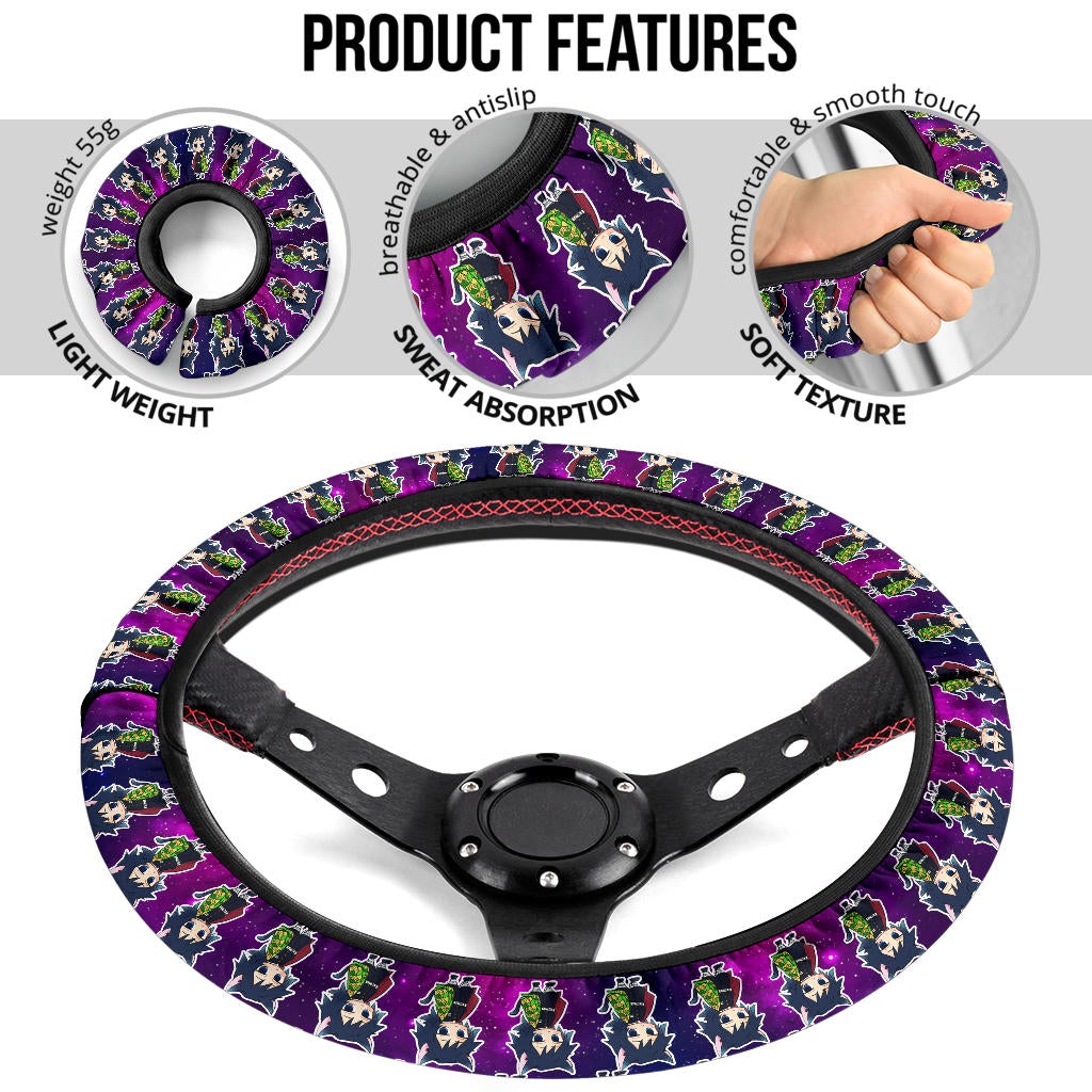 Giyu Tomioka Demon Slayer Anime Premium Custom Car Steering Wheel Cover 3