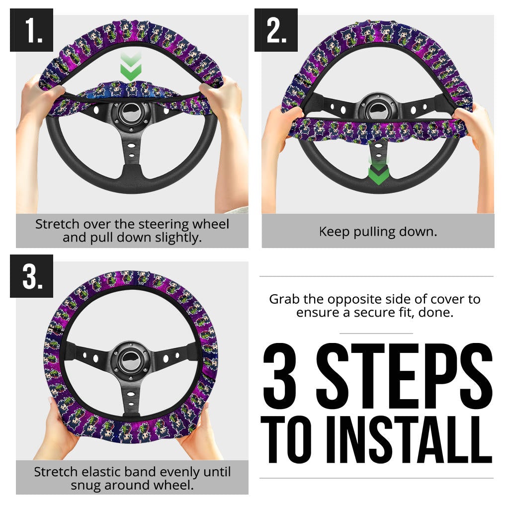 Giyu Tomioka Demon Slayer Anime Premium Custom Car Steering Wheel Cover 3