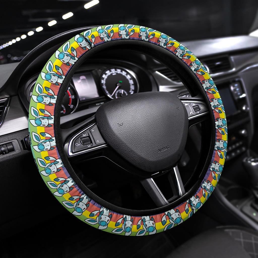 Glaceon Anime Custom Car Steering Wheel Cover