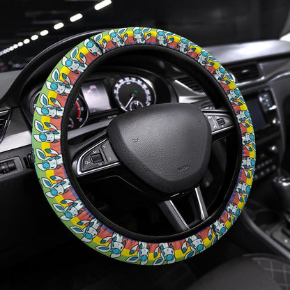 Glaceon Anime Custom Car Steering Wheel Cover