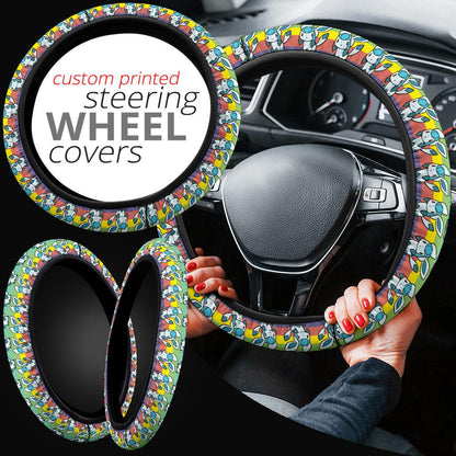 Glaceon Anime Custom Car Steering Wheel Cover