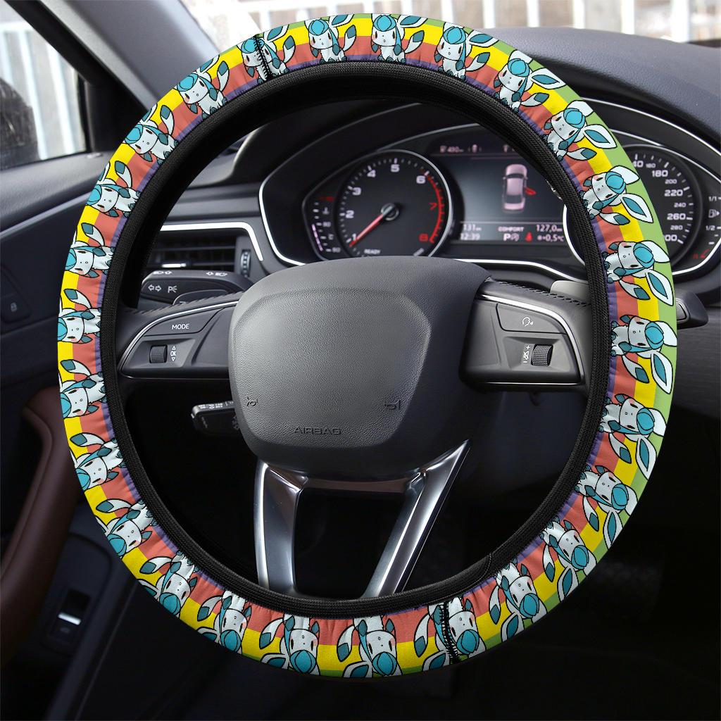 Glaceon Anime Custom Car Steering Wheel Cover