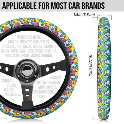 Glaceon Anime Custom Car Steering Wheel Cover