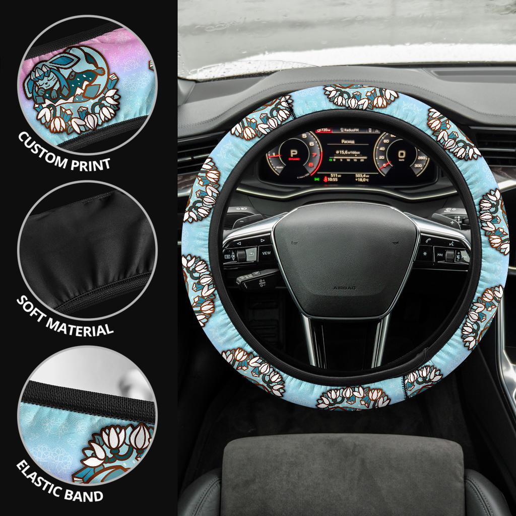 Glaceon Car Steering Wheel Cover