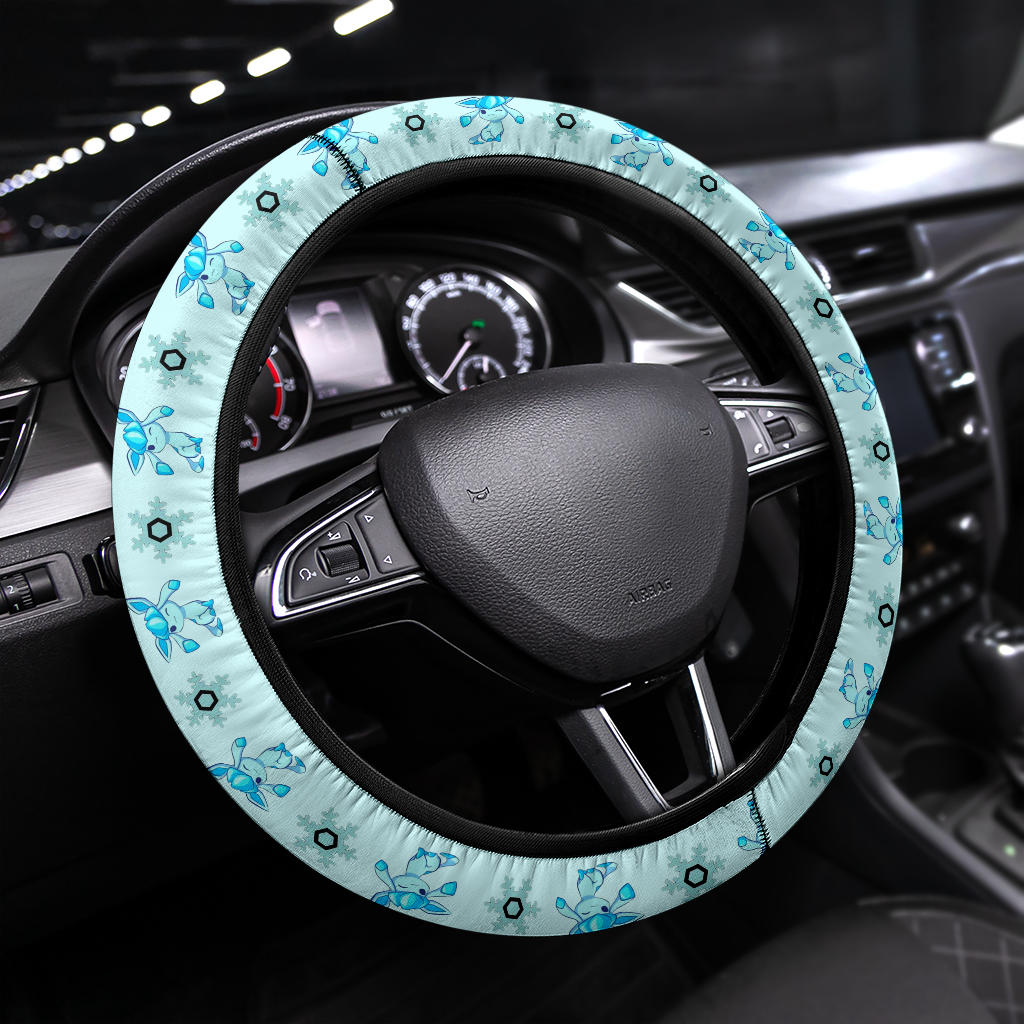 Glaceon Eevee Evolution Car Steering Wheel Cover