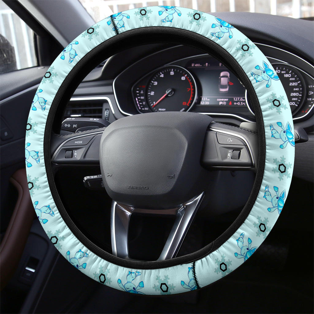 Glaceon Eevee Evolution Car Steering Wheel Cover