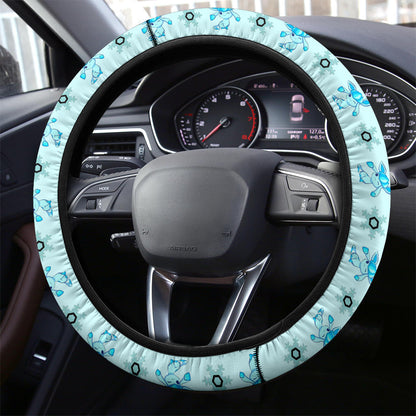 Glaceon Eevee Evolution Car Steering Wheel Cover