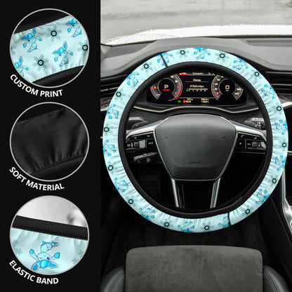 Glaceon Eevee Evolution Car Steering Wheel Cover