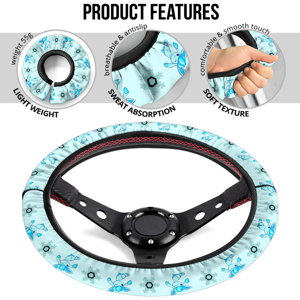 Glaceon Eevee Evolution Car Steering Wheel Cover