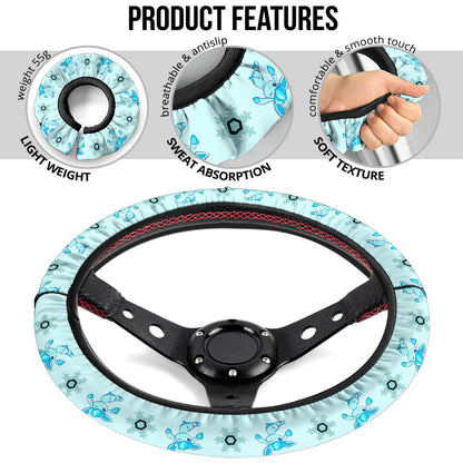 Glaceon Eevee Evolution Car Steering Wheel Cover