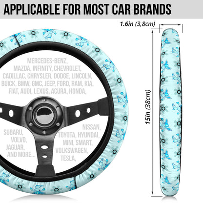 Glaceon Eevee Evolution Car Steering Wheel Cover