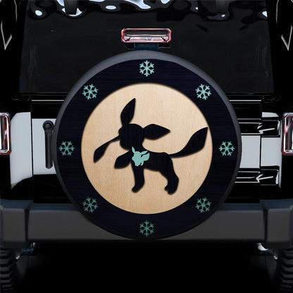 Glaceon Eevee Evolution Wood Car Spare Tire Cover