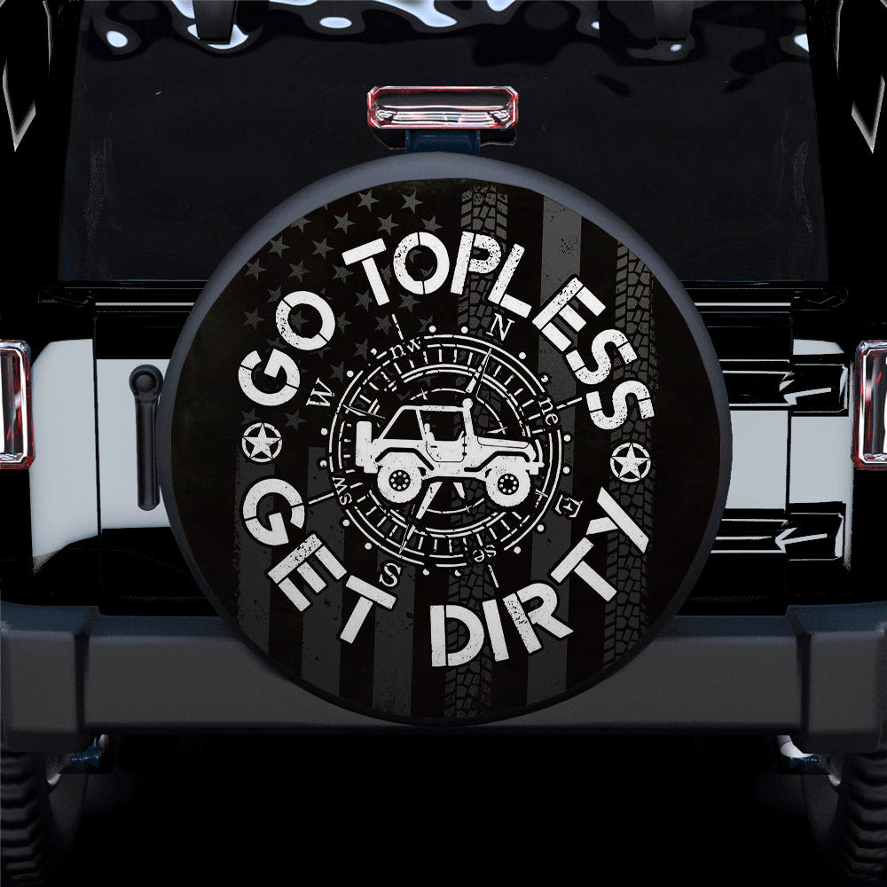 Go Topless Get Dirty Car Spare Tire Cover