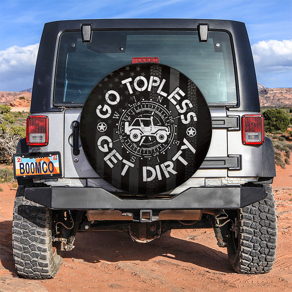 Go Topless Get Dirty Car Spare Tire Cover