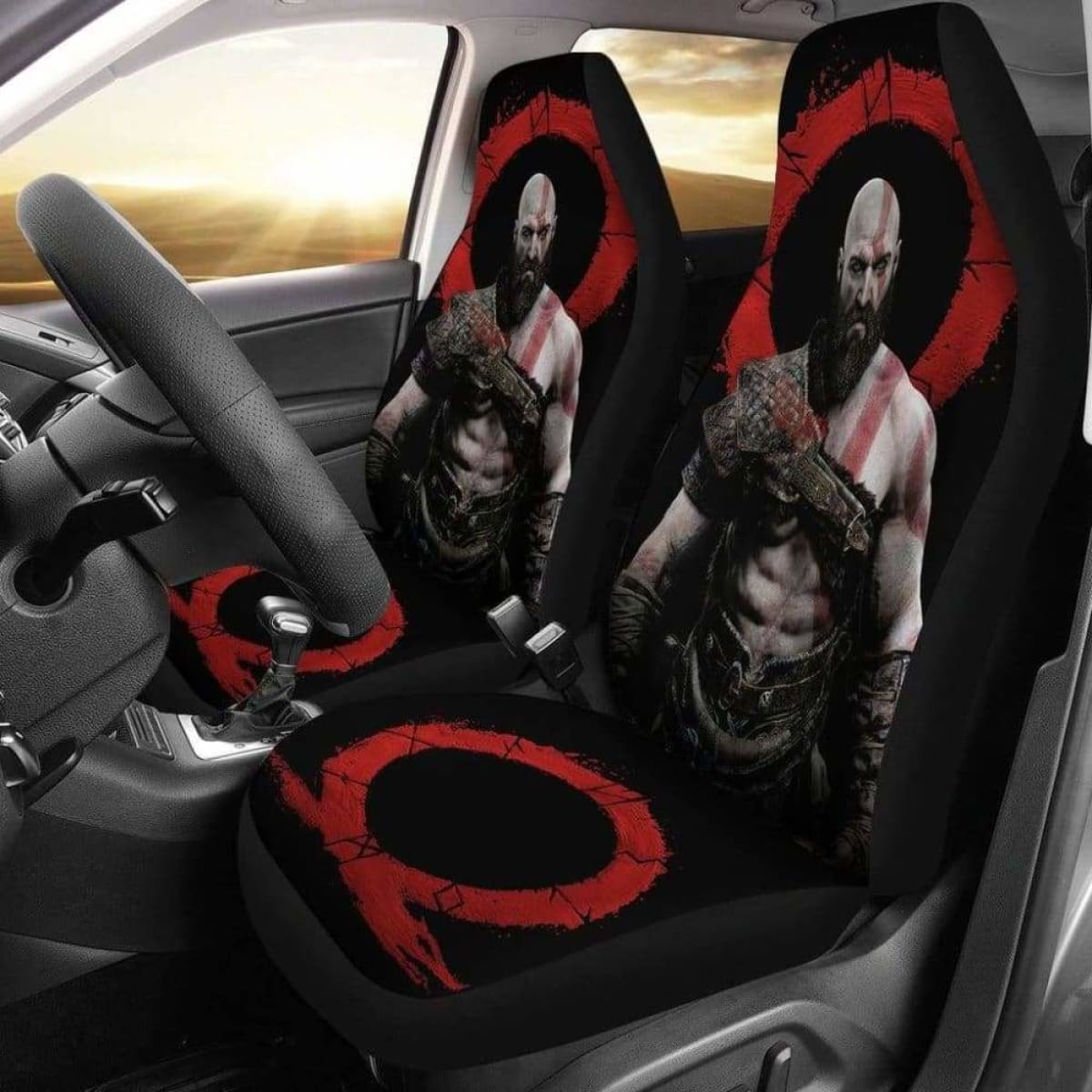 God Of War Iv Kratos Car Seat Covers Universal Fit 051012