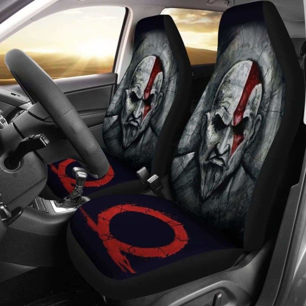 God Of War Kratos Car Seat Covers Universal Fit 051012