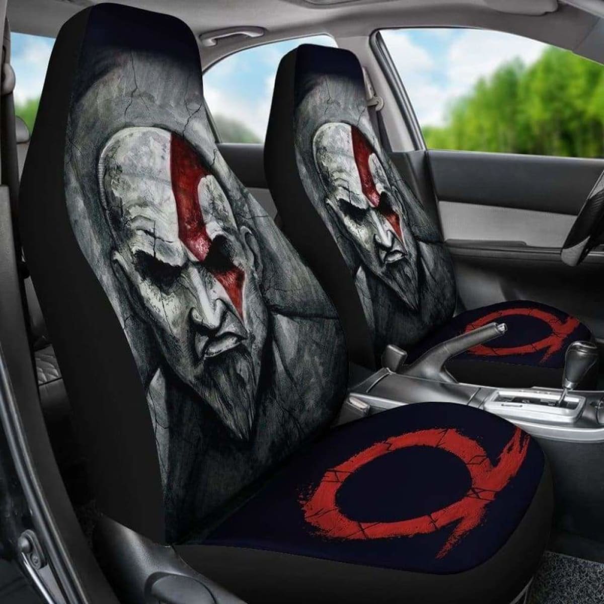 God Of War Kratos Car Seat Covers Universal Fit 051012