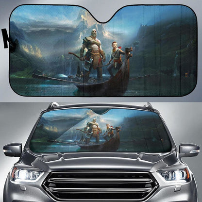 God Of War Video Game Auto Sun Shade Nh07 Universal Fit 111204